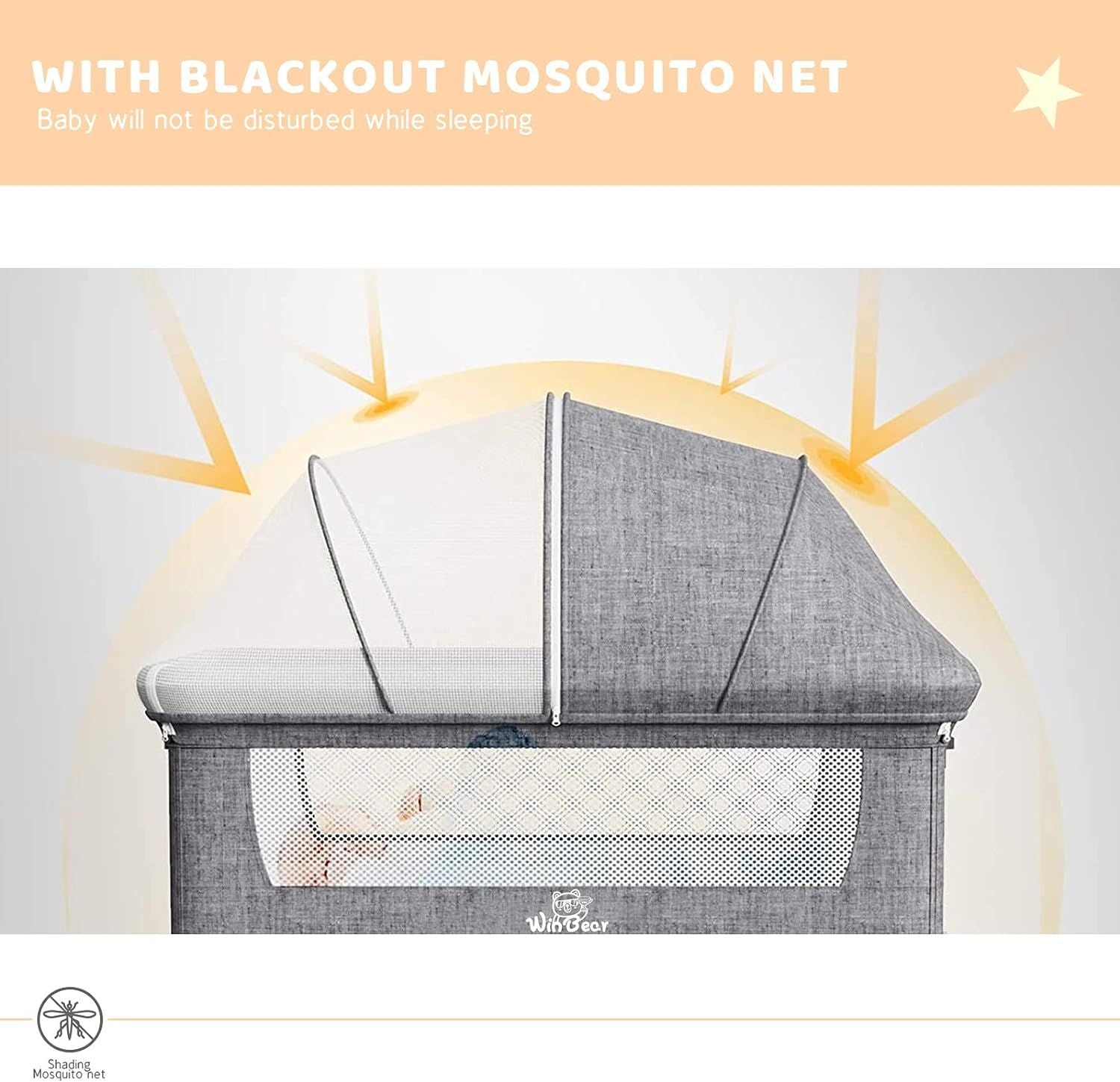 TheLittleBigStore DreamNest™ 3-in-1 Baby Bassinet Crib