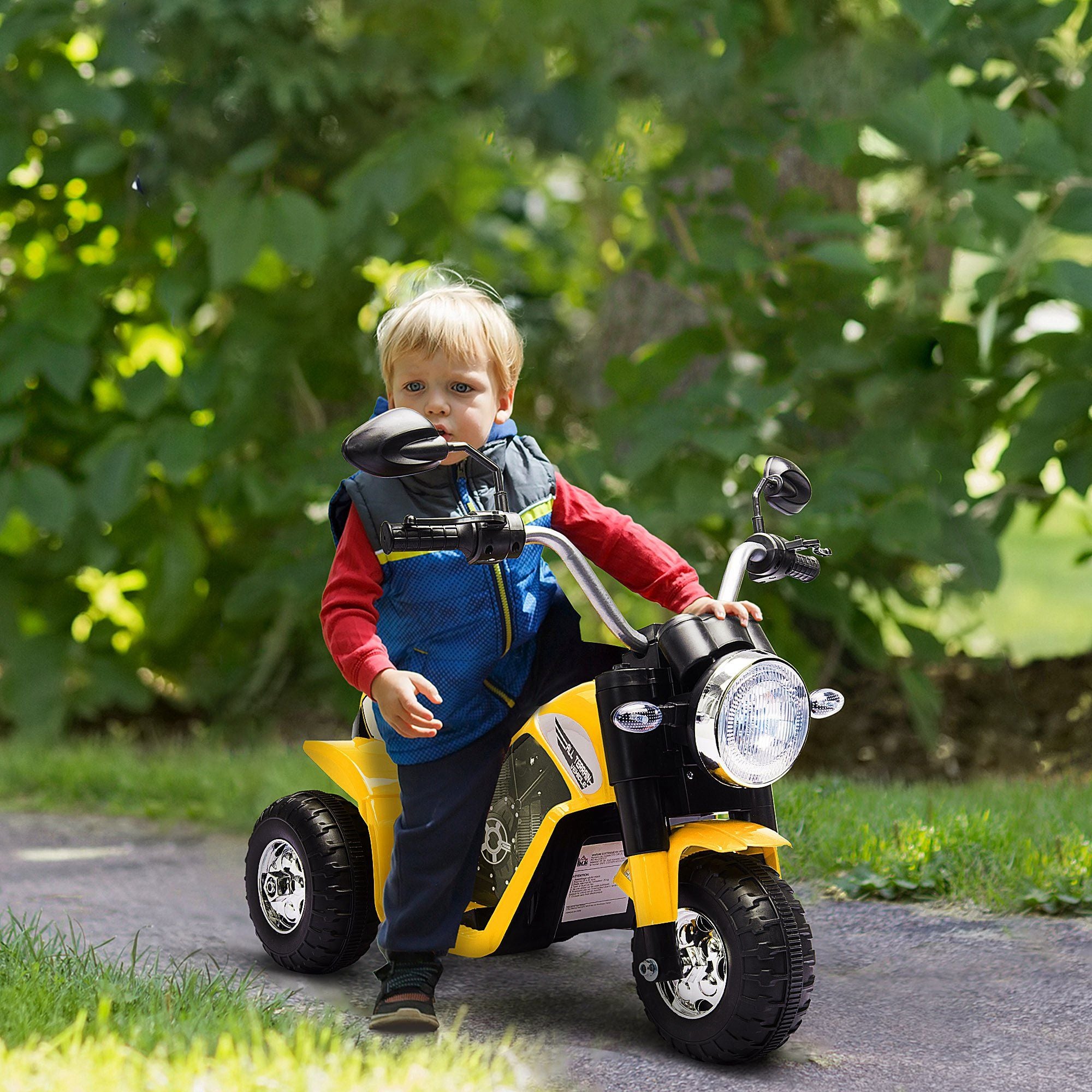 6V Kids Electric 3-Wheel Dirt Bike for Toddlers (18–36M)