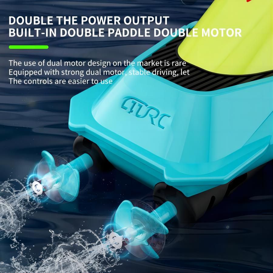 4DRC S5 Fast RC Boat – 2.4GHz 20+ MPH Racing Remote Control Boat with Rechargeable Battery for Kids & Adults, Pools & Lakes