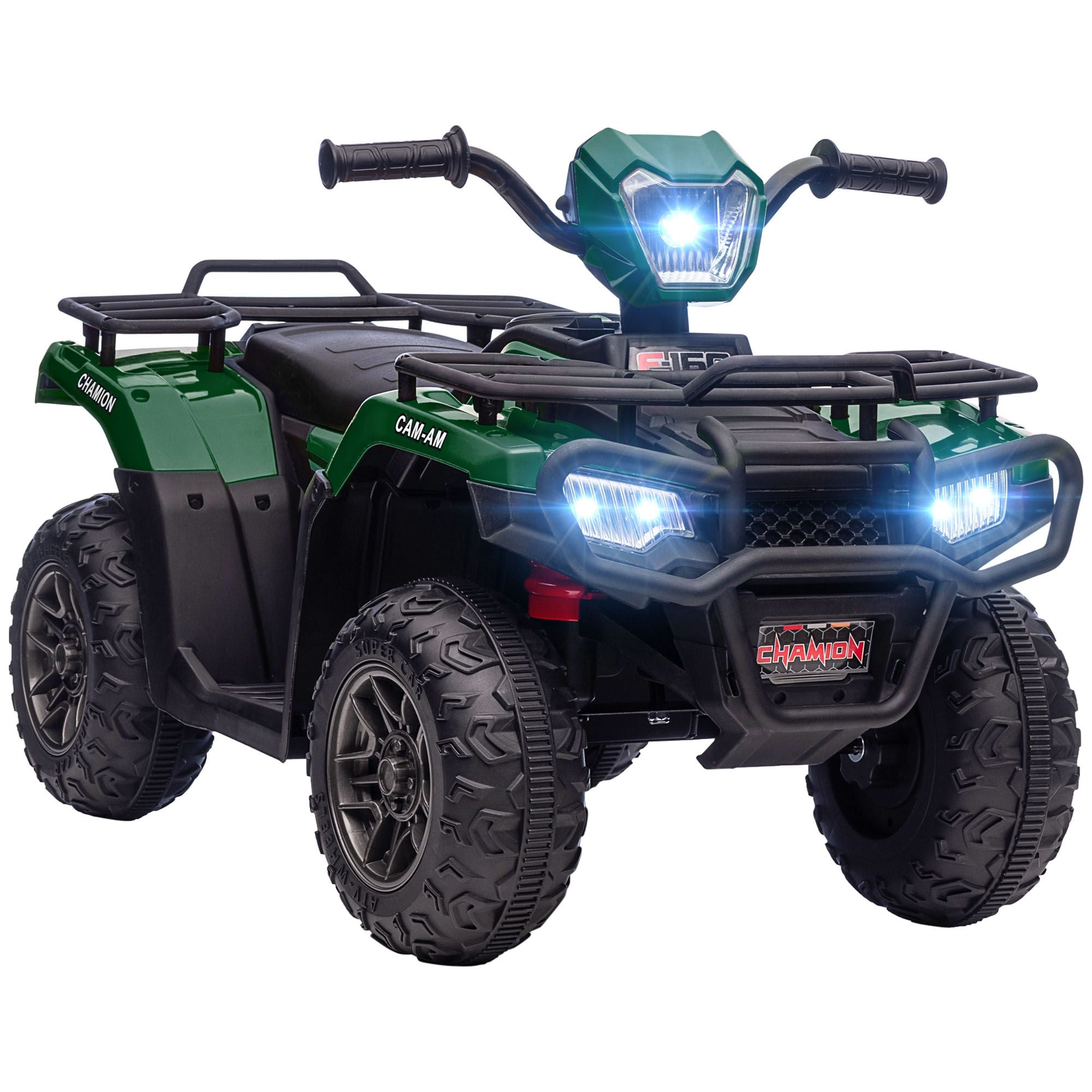 12V Kids Electric ATV Ride-On Quad – Green (AUX & USB)