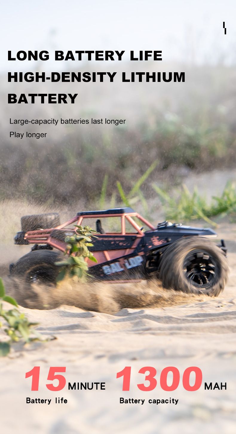 Kids 4WD RC Car Offroad Buggy, 35KM/H High-Speed Drift