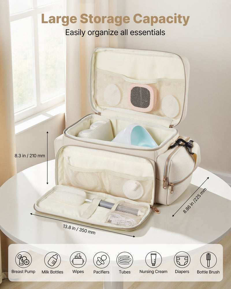 Premium Breast Pump Carrying Bag with Waterproof Mat for S1/S2 – Ideal for Travel and Family Use