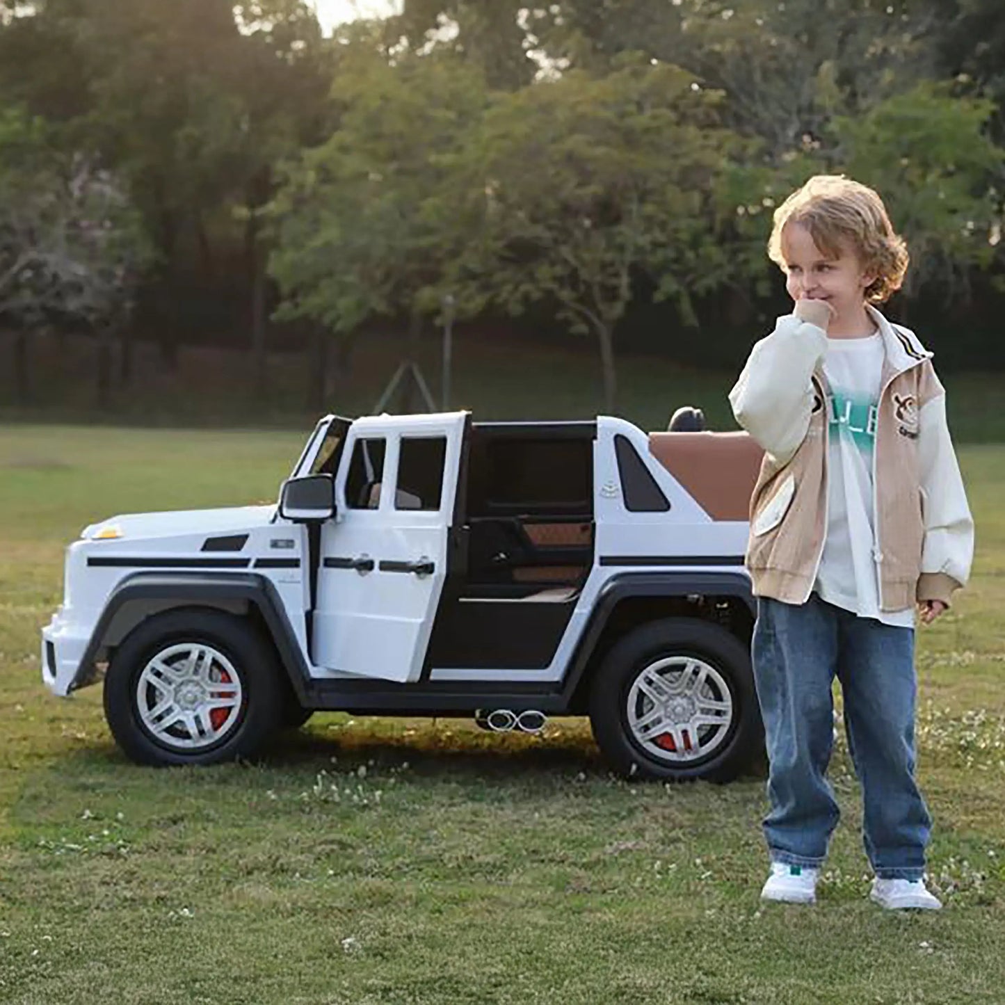 ✨ Licensed 24V Mercedes-Maybach G650 Kids Ride-On Car – Luxury 2-Seater with Brushless Motor, Remote Control & LED Lights | Ages 3–8 👑⚡