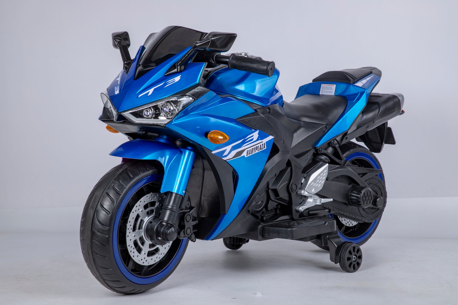 kids motorcycle, 12V motorcycle for kids 3 4 5 6 years Boys Girls 12v7ah kids motorcycle ride on toy with Training Wheels/manual throttle/ drive by hand /Lighting wheels - The Little Big Store