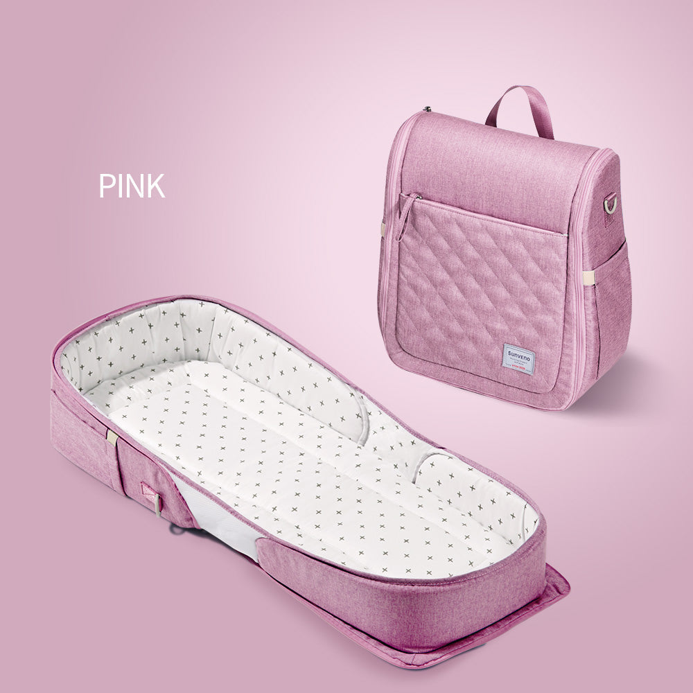 🧳 BabyEase™ Portable Folding Changing Bag 🍼 – All-in-One Travel Diaper Station for On-the-Go Parents