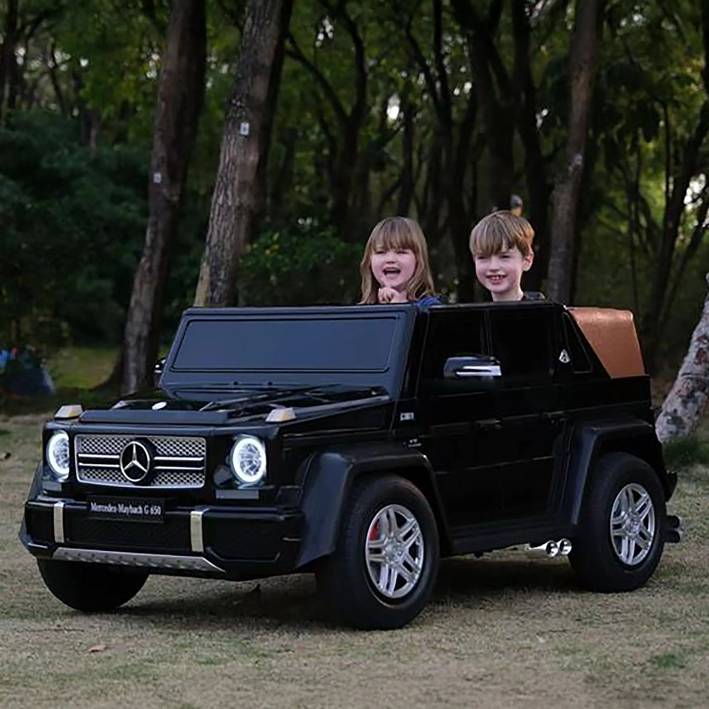 ✨ Licensed 24V Mercedes-Maybach G650 Kids Ride-On Car – Luxury 2-Seater with Brushless Motor, Remote Control & LED Lights | Ages 3–8 👑⚡