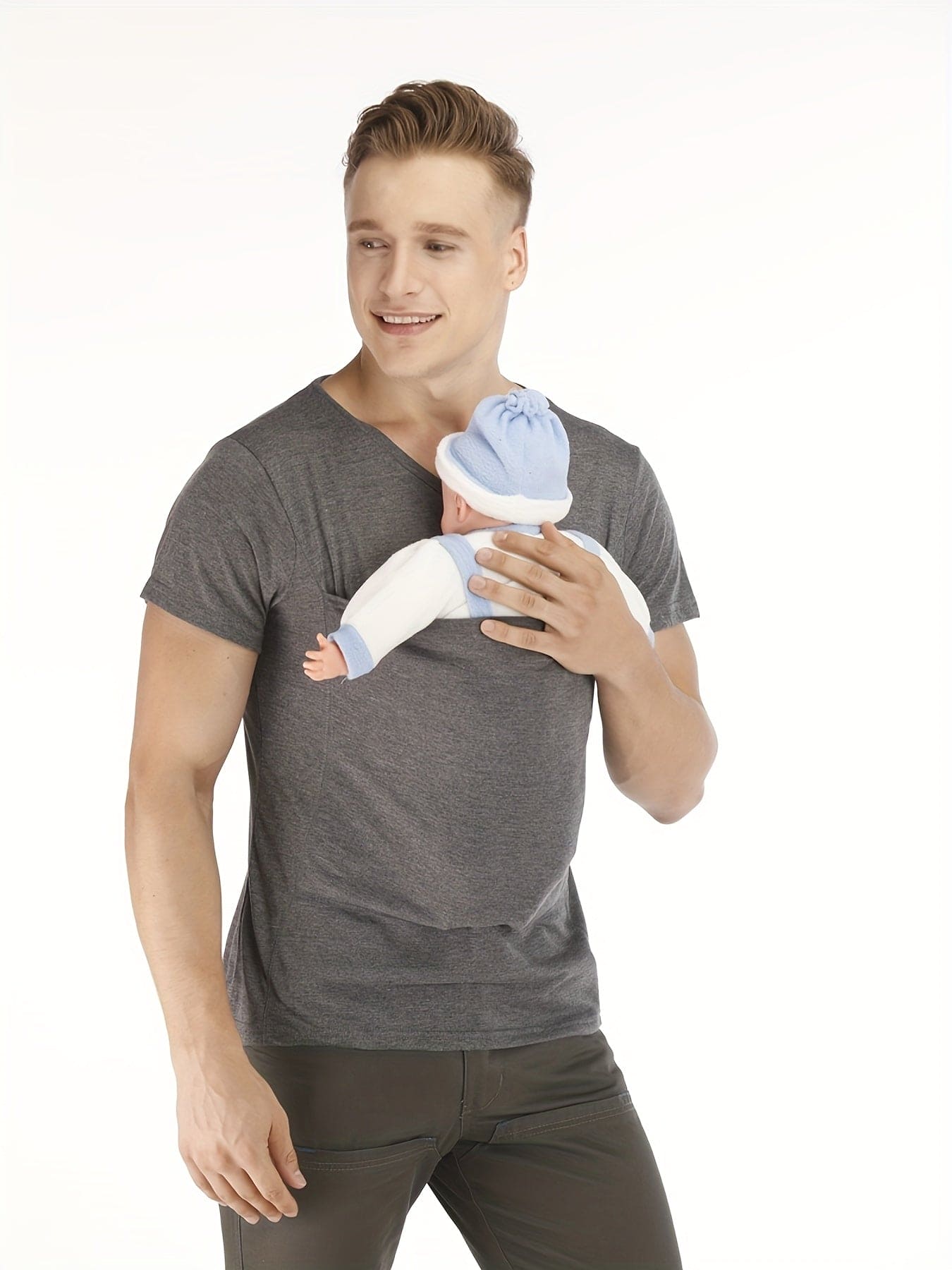 Papa Pouch Tee: Carry Close, Bond Closer - The Little Big Store