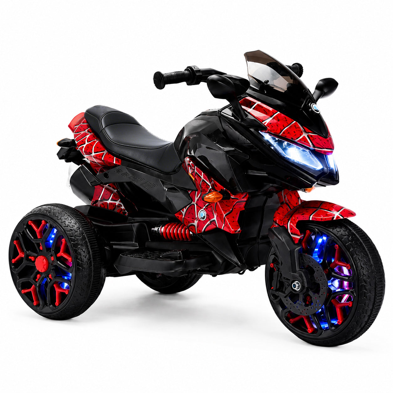 12V Kids Electric Ride-On Motorcycle with Light-Up Wheels | Battery Powered Motorbike for Ages 3–6