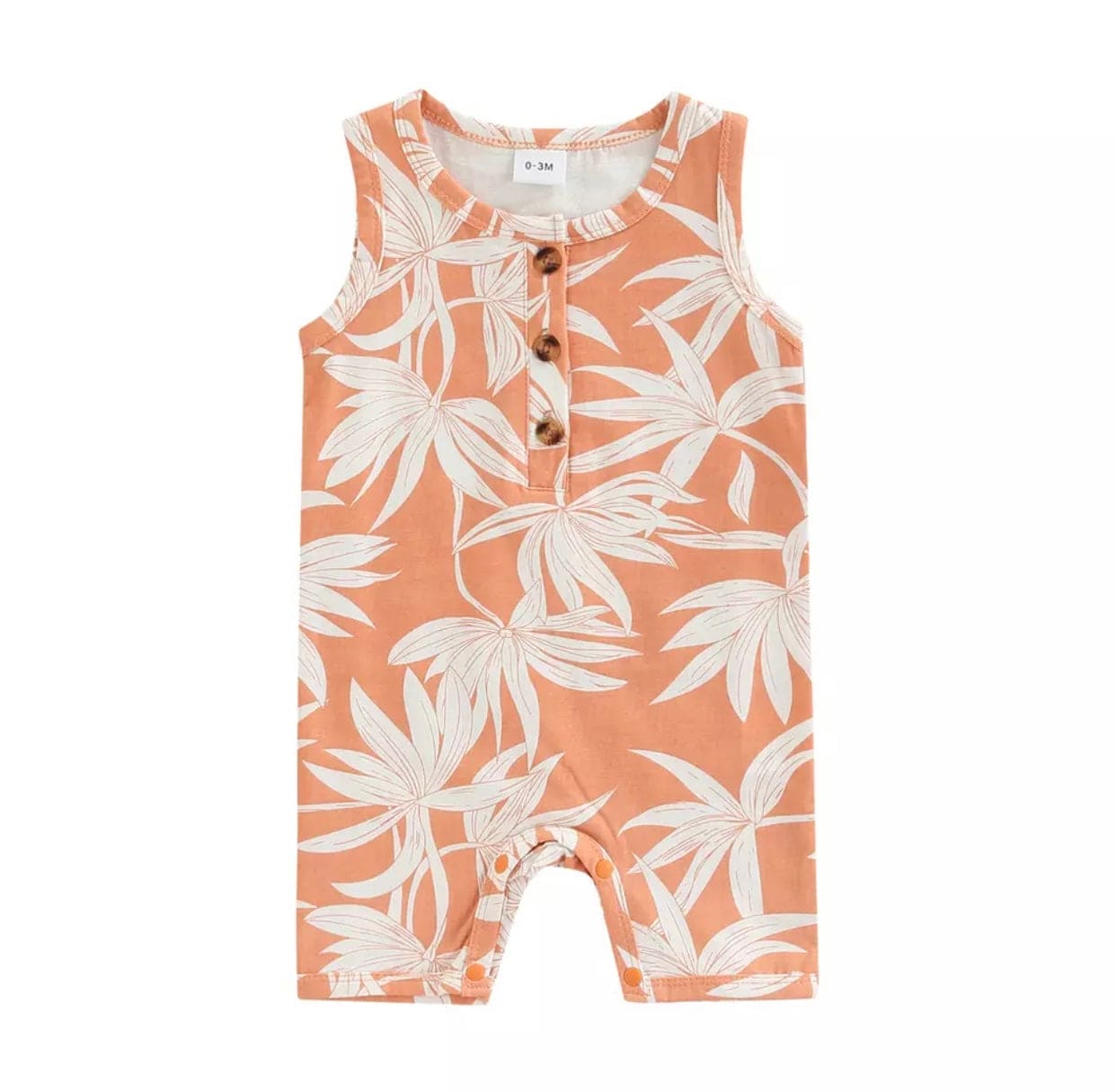Unisex Bodysuit - Peach - The Little Big Store