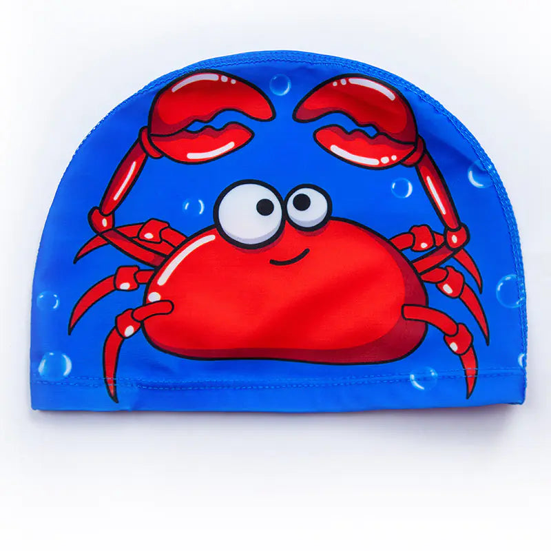 "🐬 AquaBuddies™ Swim Cap – 🧒💦 Comfy Fit for Short & Long Hair | Cute Cartoon Fun! 🎨 "