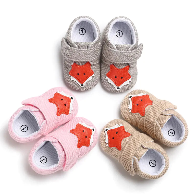 🐾 TinyToes Soft Sole Cartoon Baby Shoes 👣 – Cute & Comfy Footwear for 0-1 Year Old Infants