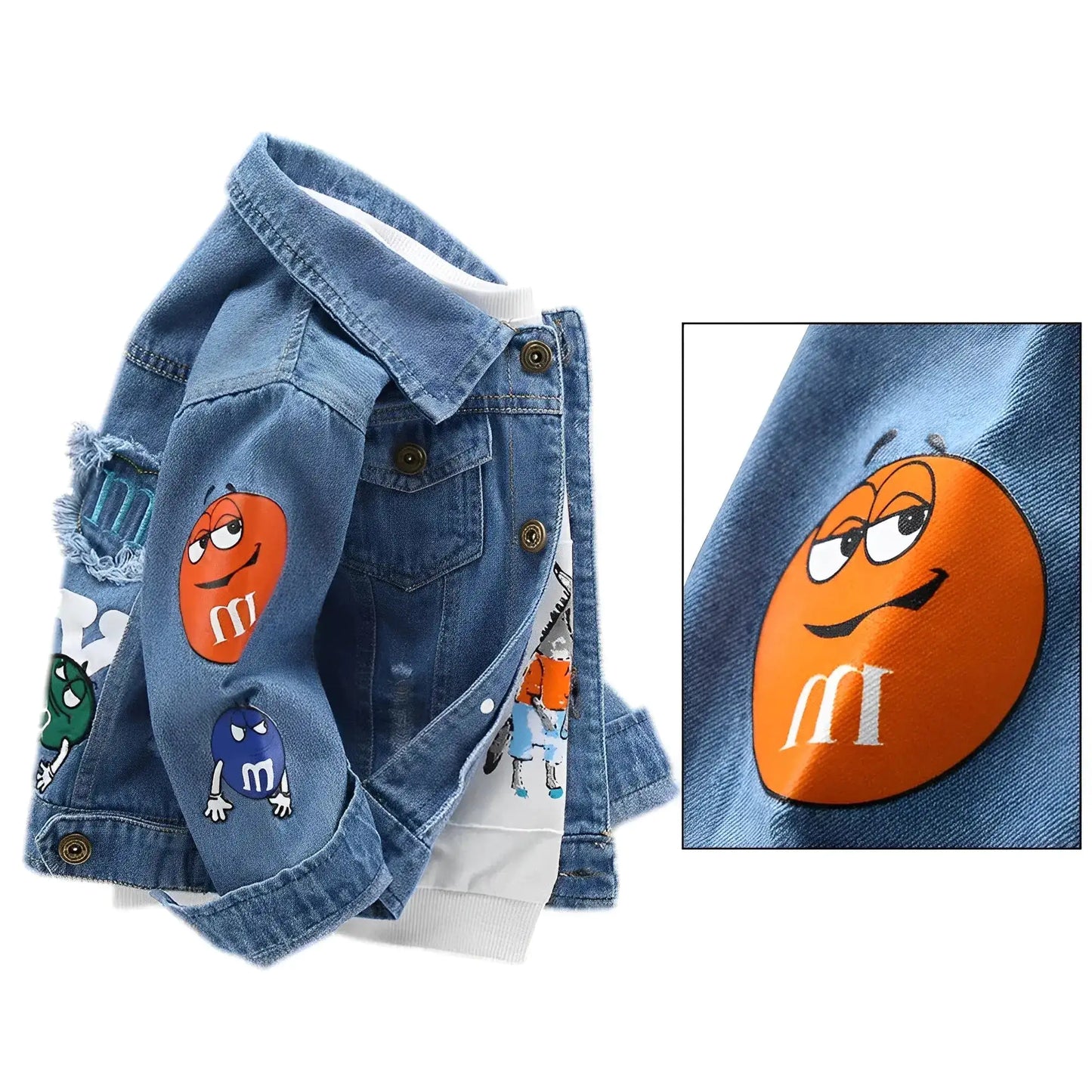"MM" Jeans Jacket from Kinder Streetwear - The Little Big Store