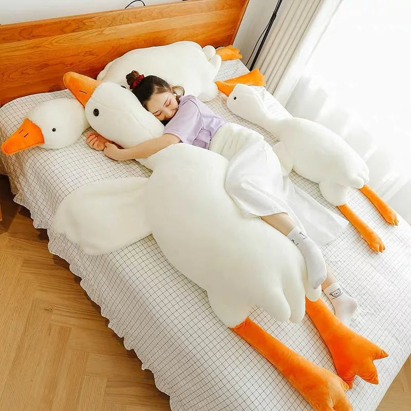 White Geese Plush Toy - The Little Big Store