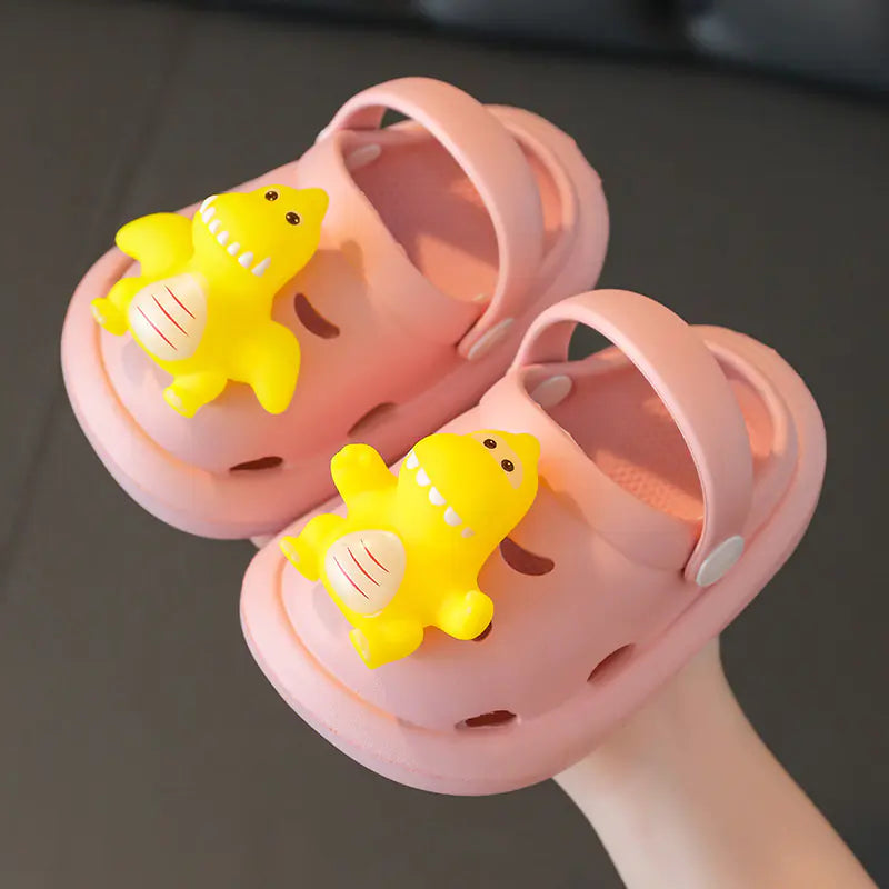 DinoStomp– Thick-Bottom Cartoon Slippers for Kids’ Cozy Adventures