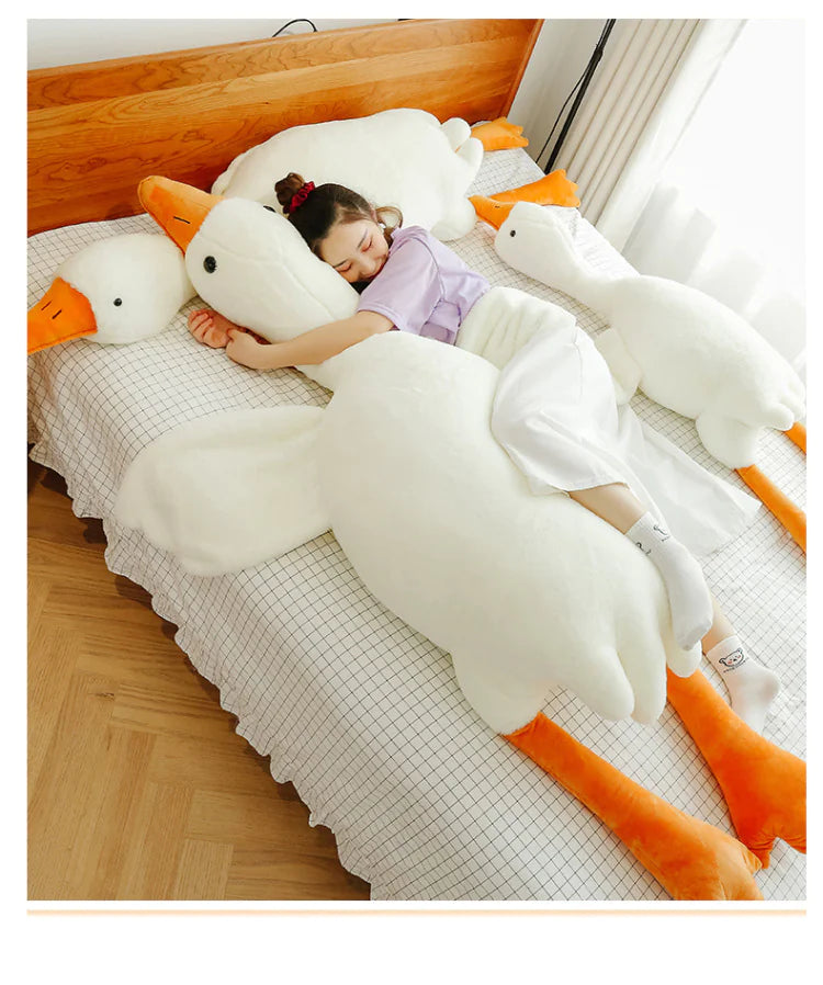 White Geese Plush Toy - The Little Big Store