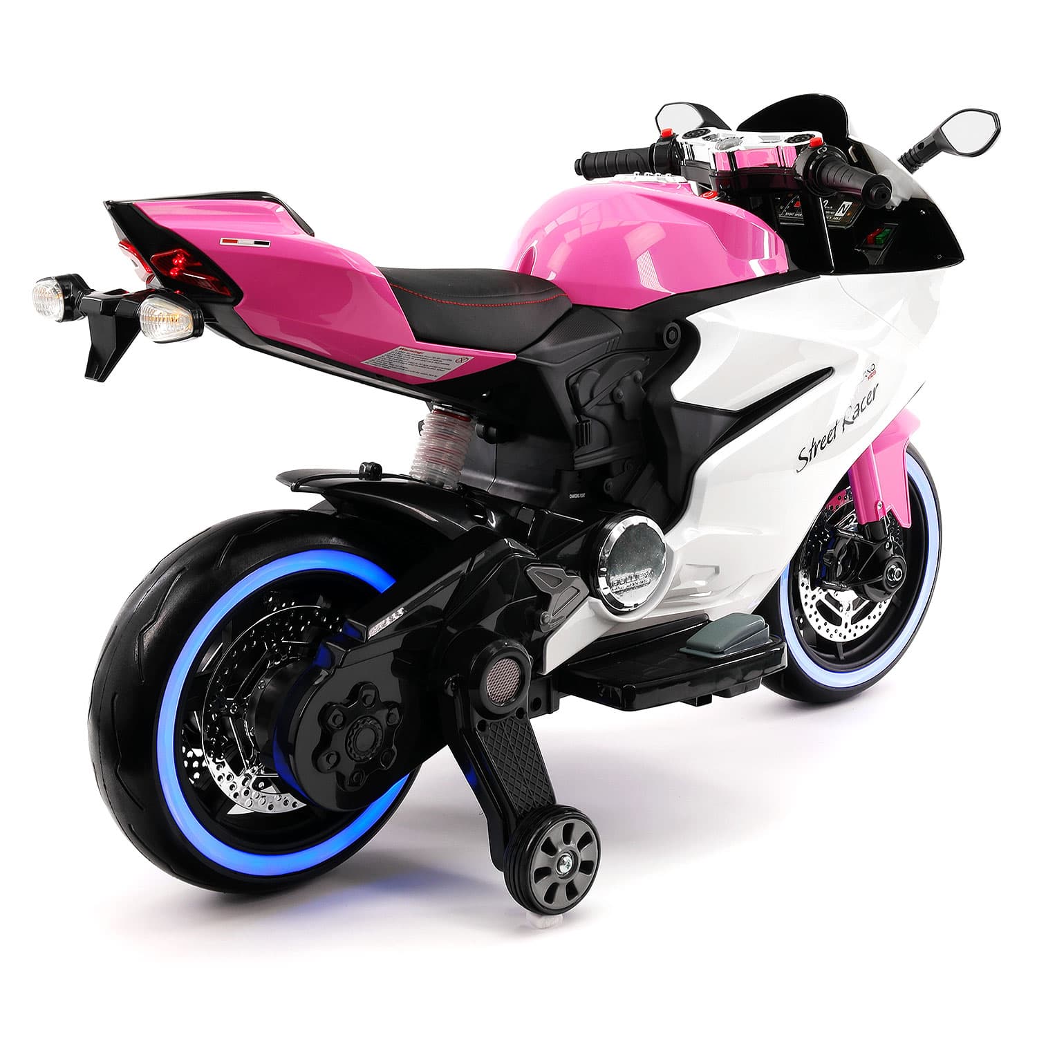 Street Racer 12V Electric Kids Ride-On Motorcycle | Pink - The Little Big Store