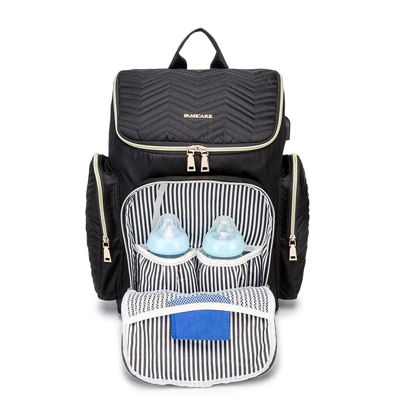 Smart Mom's Travel Companion: Large Capacity Baby Diaper Bag for On-the-Go Moms!