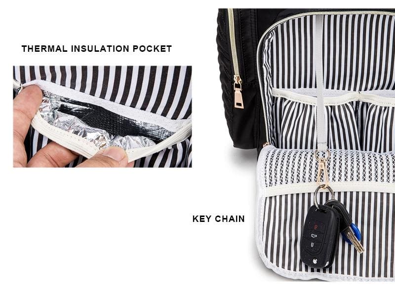 Smart Mom's Travel Companion: Large Capacity Baby Diaper Bag for On-the-Go Moms!