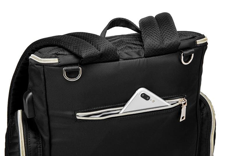 Smart Mom's Travel Companion: Large Capacity Baby Diaper Bag for On-the-Go Moms!