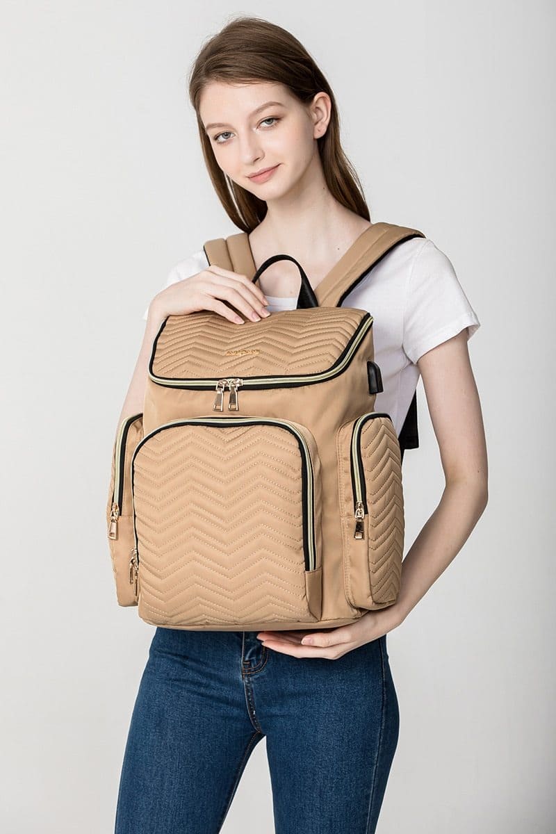 Smart Mom's Travel Companion: Large Capacity Baby Diaper Bag for On-the-Go Moms!
