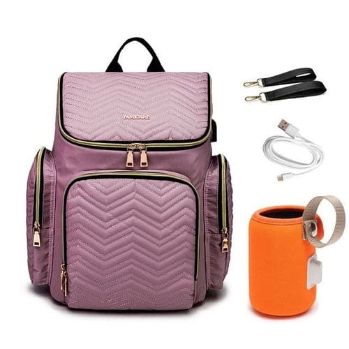 Smart Mom's Travel Companion: Large Capacity Baby Diaper Bag for On-the-Go Moms!