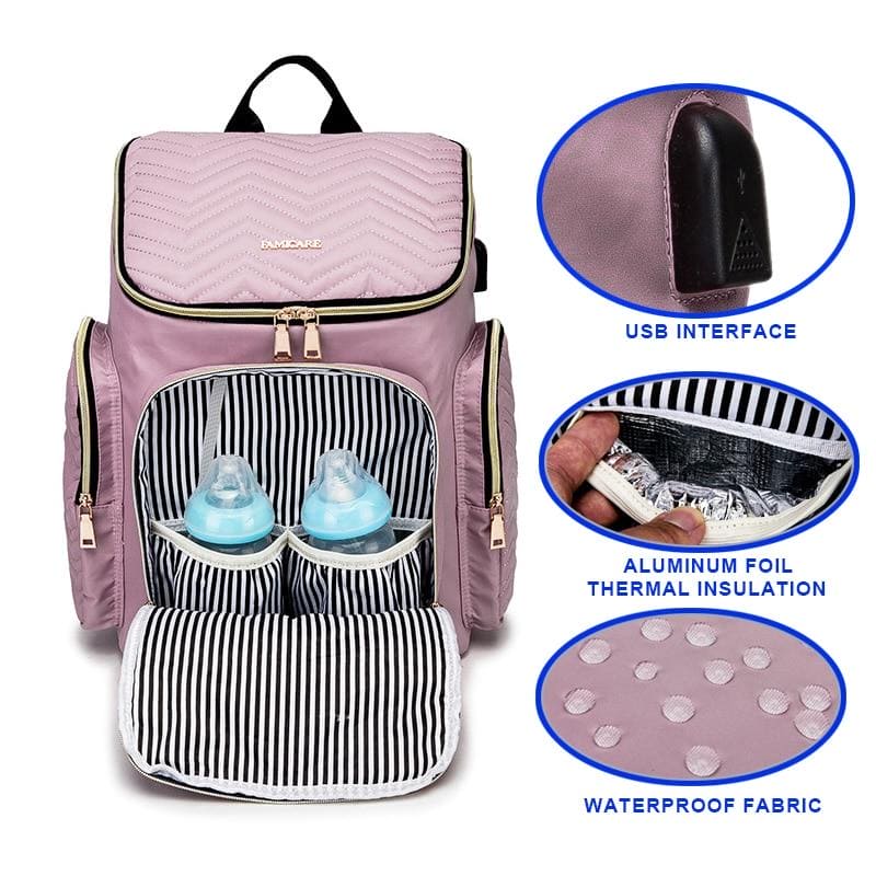 Ultimate Diaper Backpack: Stylish & Functional Baby Bag for Parents on the Go! - The Little Big Store
