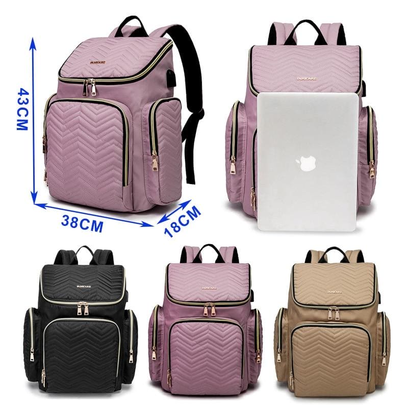 Ultimate Diaper Backpack: Stylish & Functional Baby Bag for Parents on the Go! - The Little Big Store