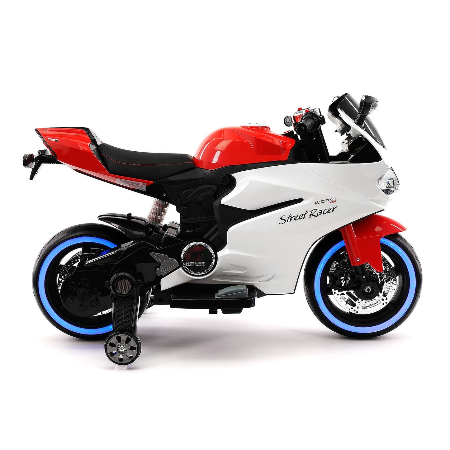 Street Racer 12V Electric Kids Ride-On Motorcycle | Red - The Little Big Store