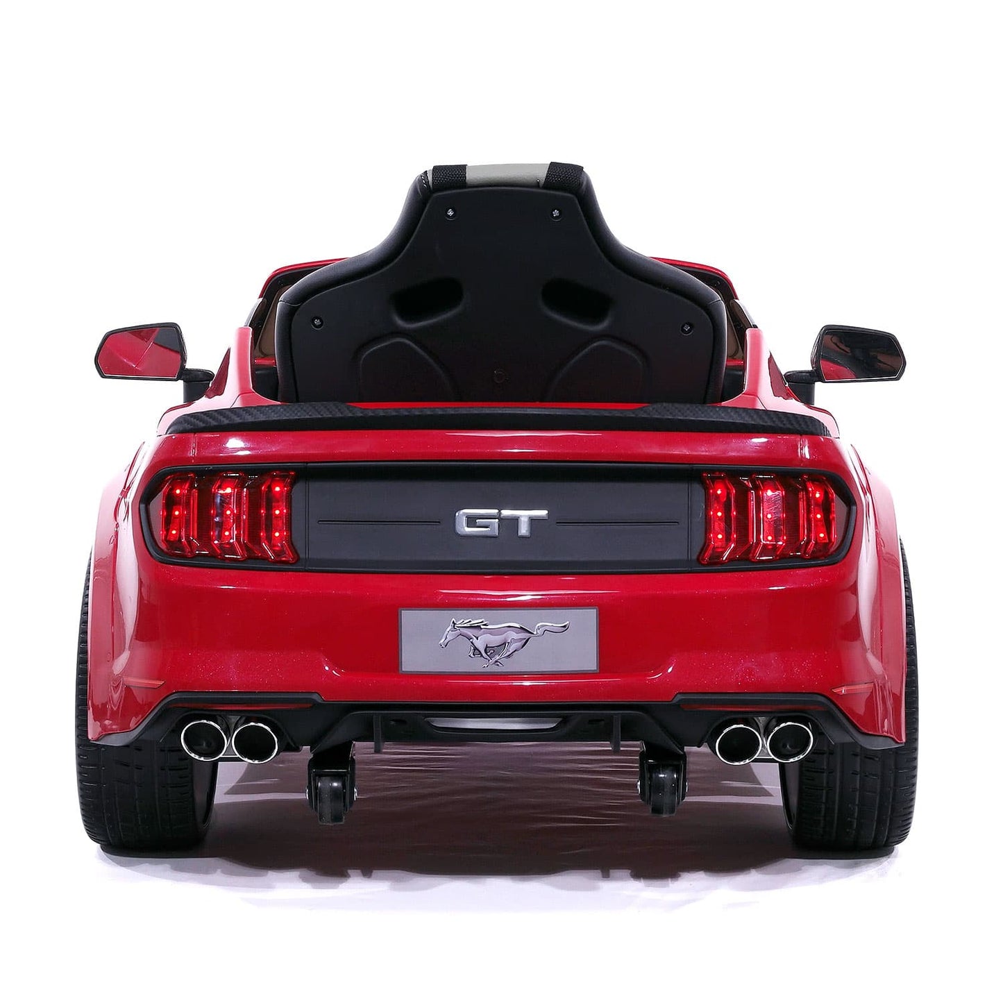 Ford Mustang GT Custom Edition 24V Kids Ride-On Car with R/C Parental Remote | Cherry Red - The Little Big Store