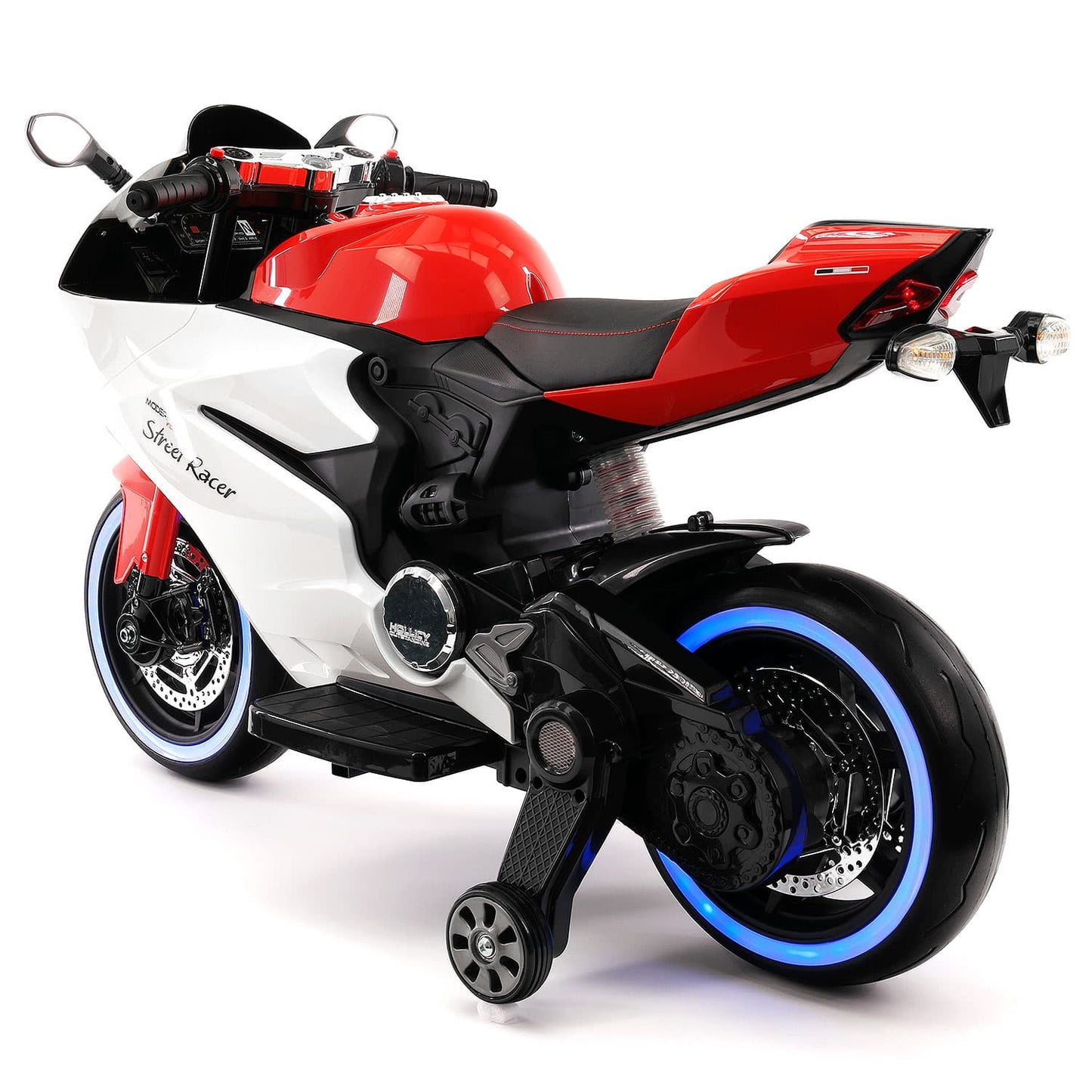 Street Racer 12V Electric Kids Ride-On Motorcycle | Red - The Little Big Store