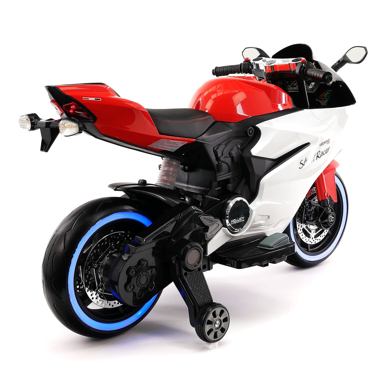 Street Racer 12V Electric Kids Ride-On Motorcycle | Red - The Little Big Store