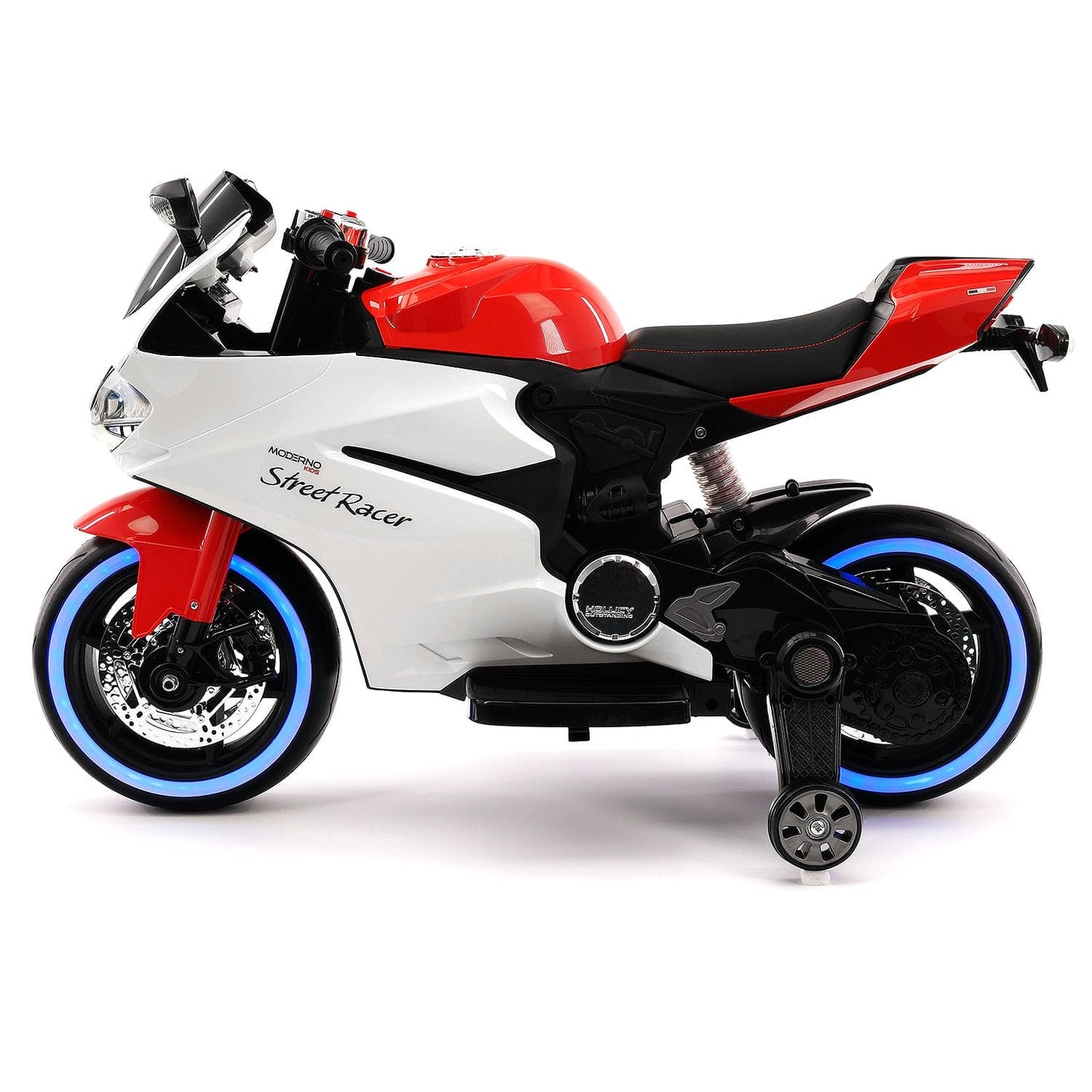 Street Racer 12V Electric Kids Ride-On Motorcycle | Red - The Little Big Store