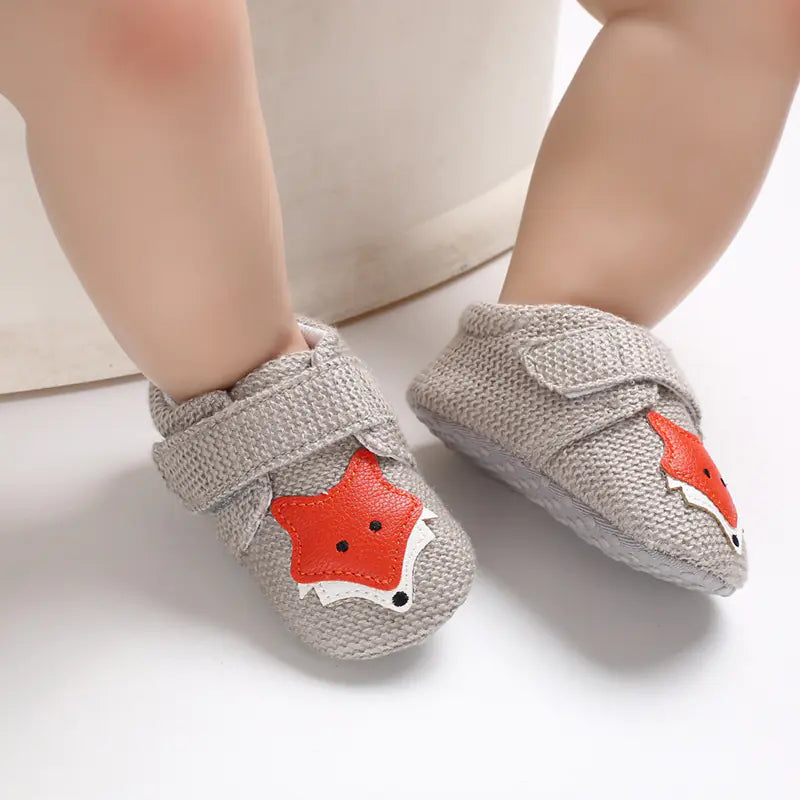 🐾 TinyToes Soft Sole Cartoon Baby Shoes 👣 – Cute & Comfy Footwear for 0-1 Year Old Infants
