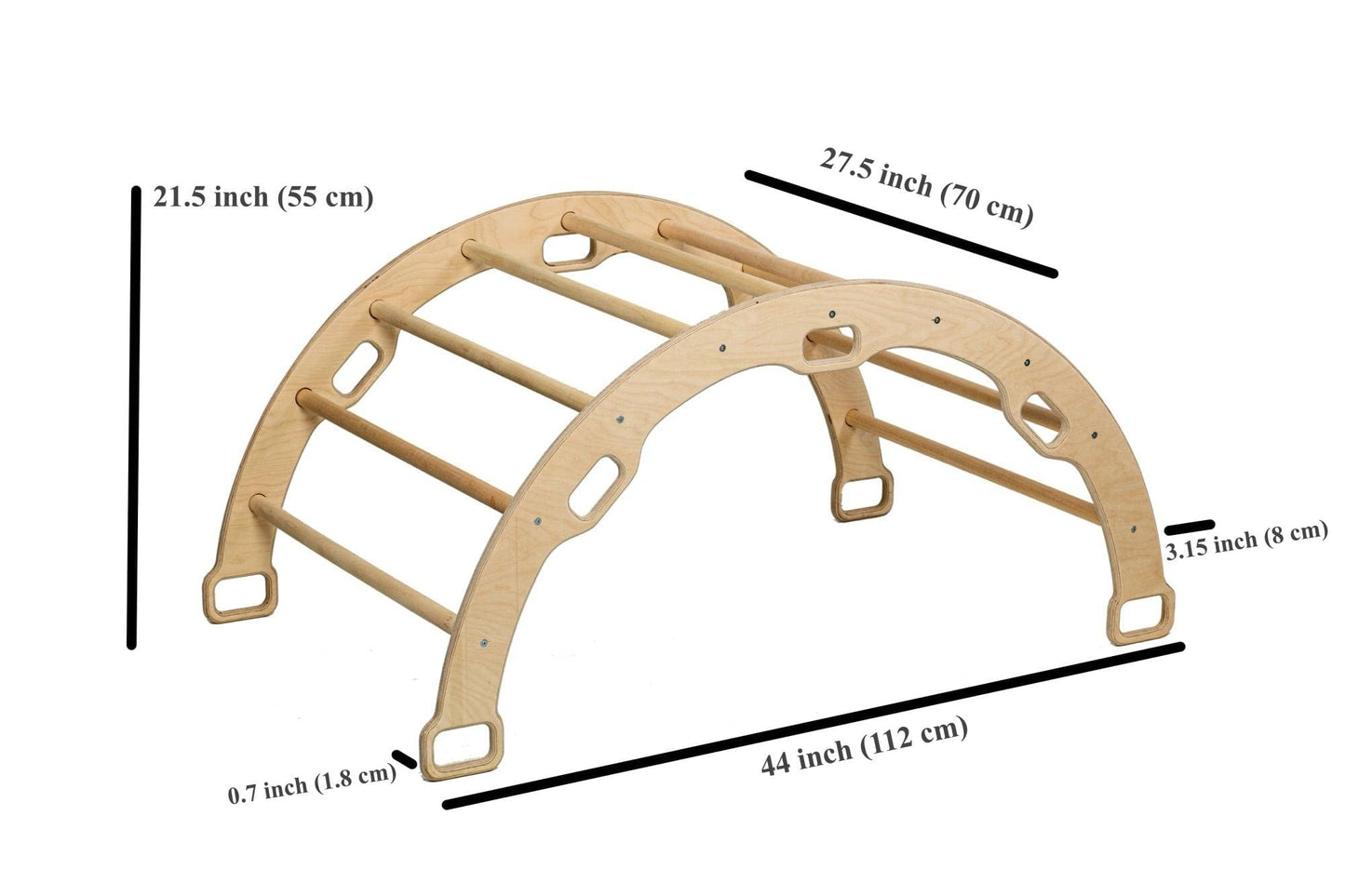 Large Montessori Climbing Arch/Rocker with Pillow Set - The Little Big Store