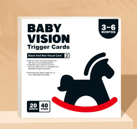 ๐ง Early Education Visual Stimulation Cards โ High-Contrast Learning Flashcards for Babies (0โ24 Months) ๐ผ