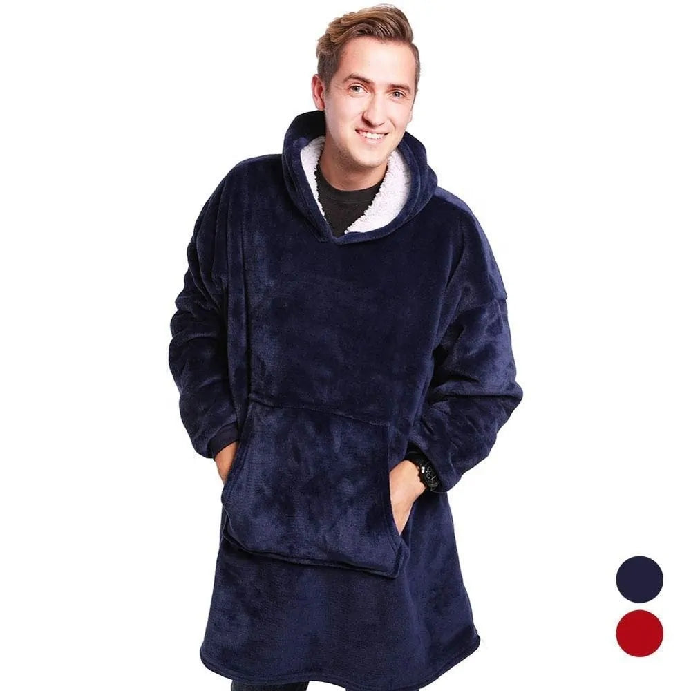 Winter Sherpa Blanket With Sleeves - The Little Big Store