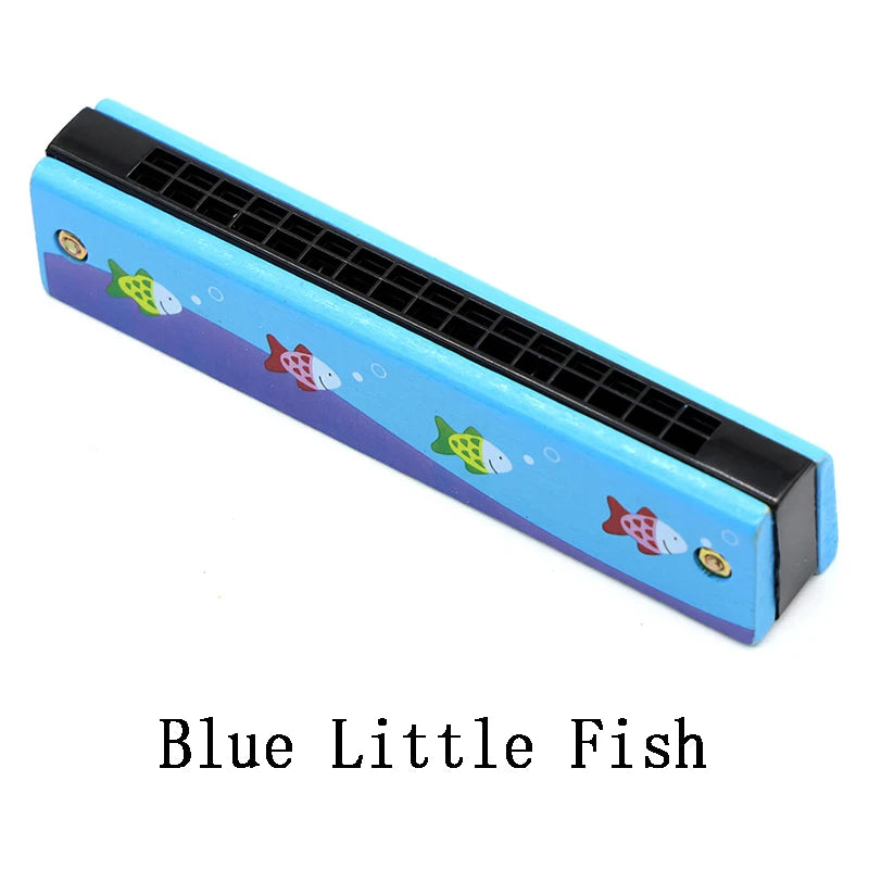 Children Wooden Harmonica Musical Instrument Toys Music Teaching Aids Puzzle Early Education Kindergarten Beginners TMZ - The Little Big Store