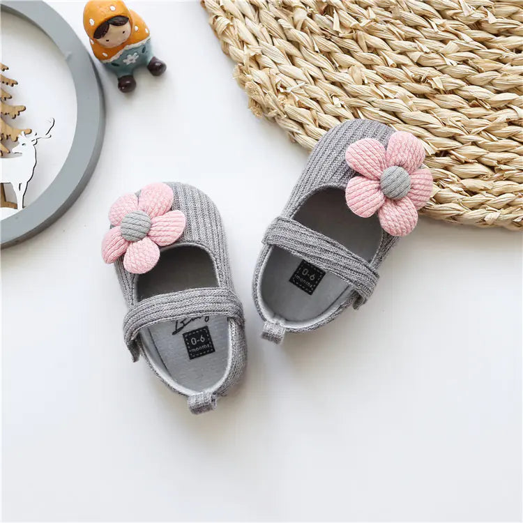 Woolen Princess Shoes for Baby Girls