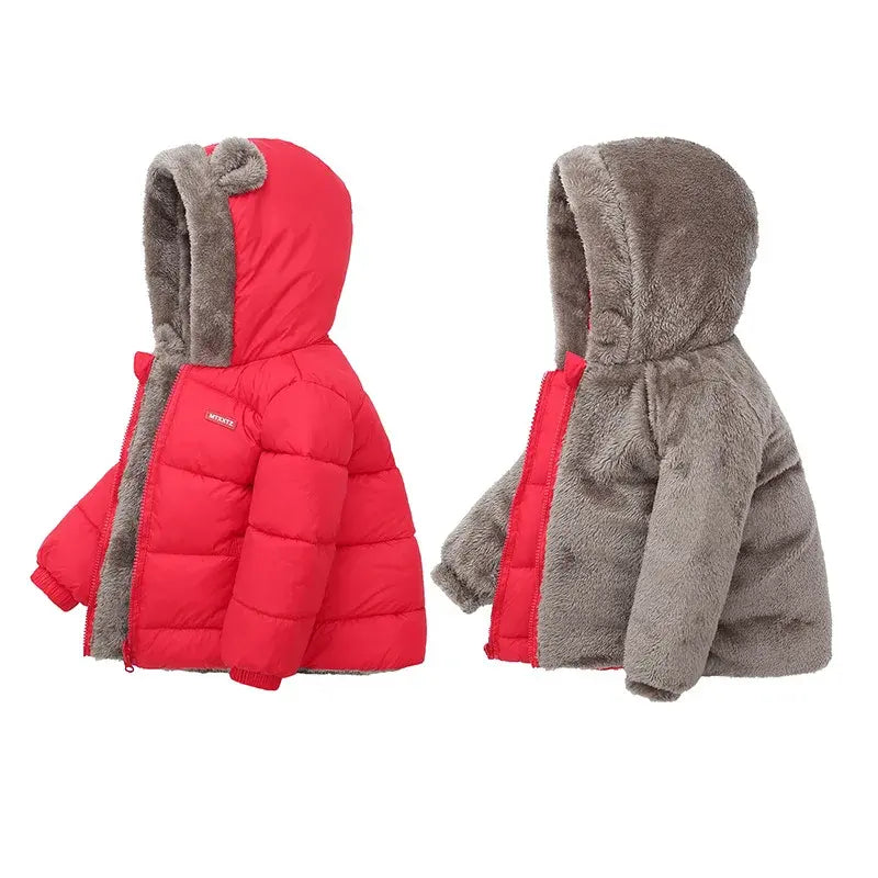Children's Thick Fleece Coat - The Little Big Store