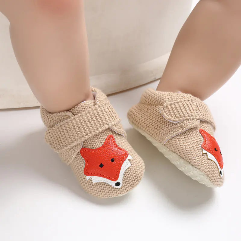 🐾 TinyToes Soft Sole Cartoon Baby Shoes 👣 – Cute & Comfy Footwear for 0-1 Year Old Infants