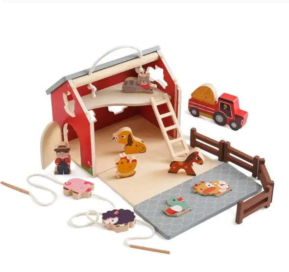 Montessori Wooden 5-in-1 Educational Toy - The Little Big Store