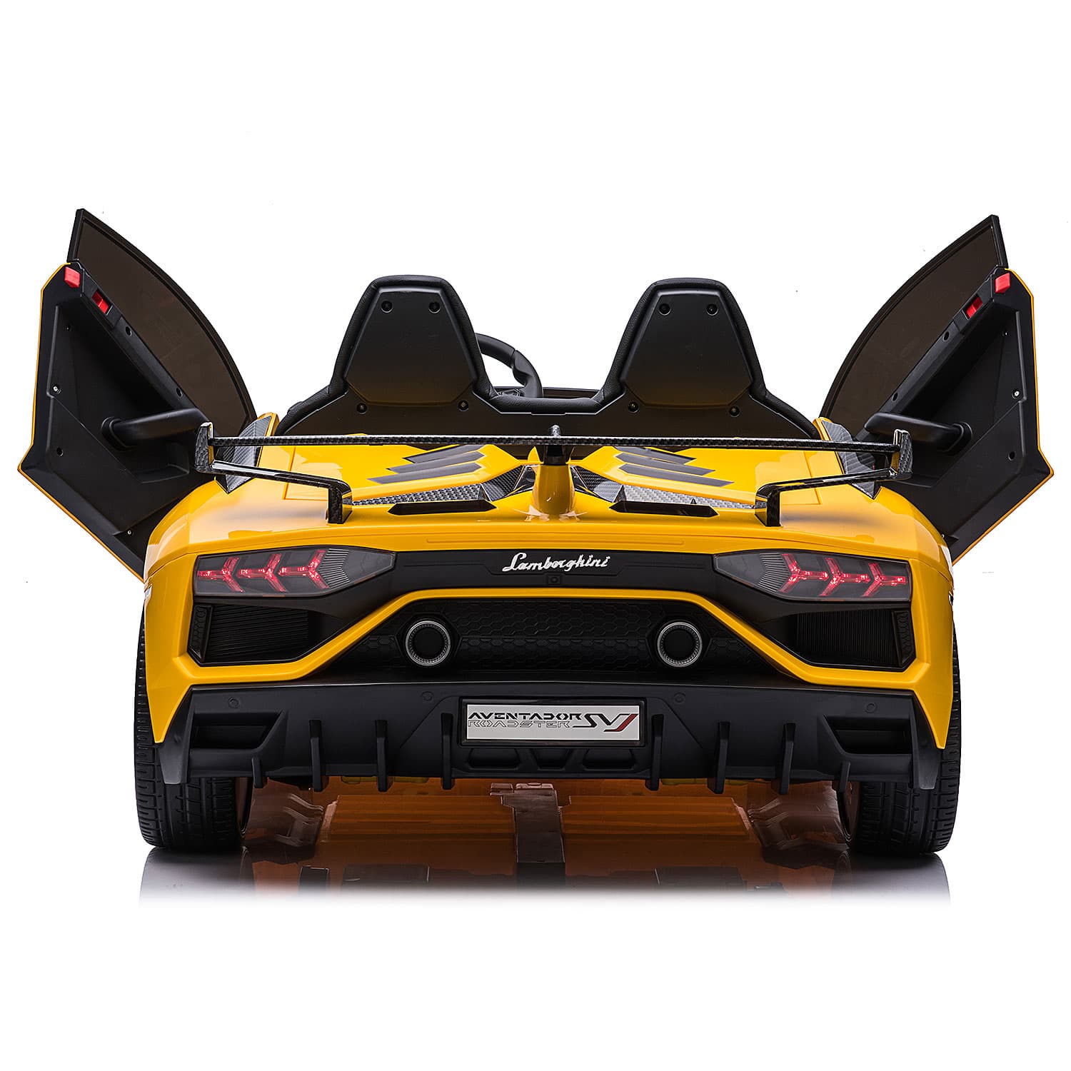 Lamborghini Aventador SVJ 24V Kids Ride-On Car with R/C Parental Remote | Yellow - The Little Big Store