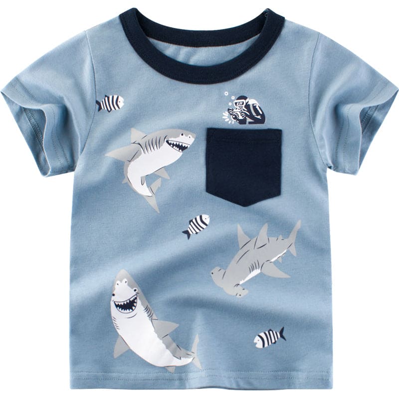 Whimsy Wonderland: Kids' Cartoon Charisma Unleashed! Adorable Tees for a Splash of Playful Fun - The Little Big Store