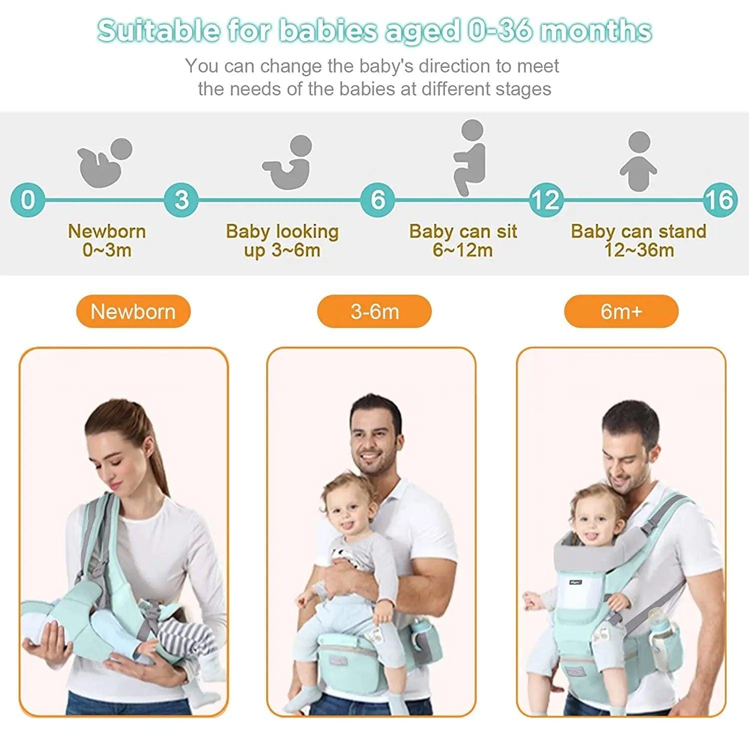🤱 CarryJoy™ – 9-in-1 Baby Carrier for Comfort, Style & Bonding 👶💞