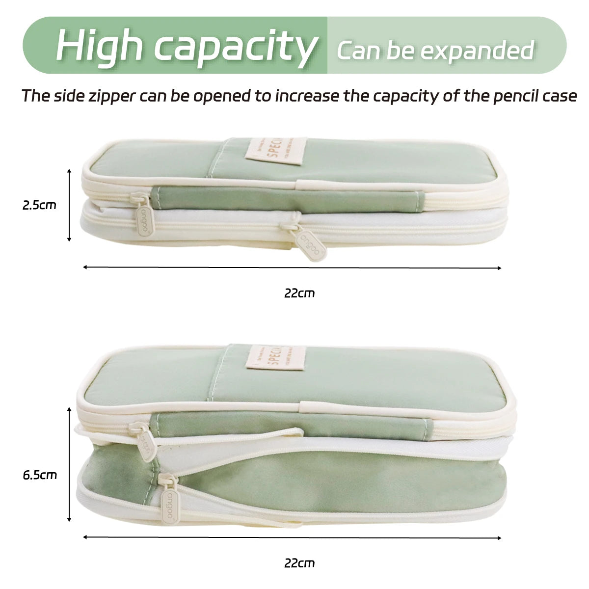 Ultimate Organizer: Large Capacity Pencil Case for Girls, Office, & School Supplies - The Little Big Store