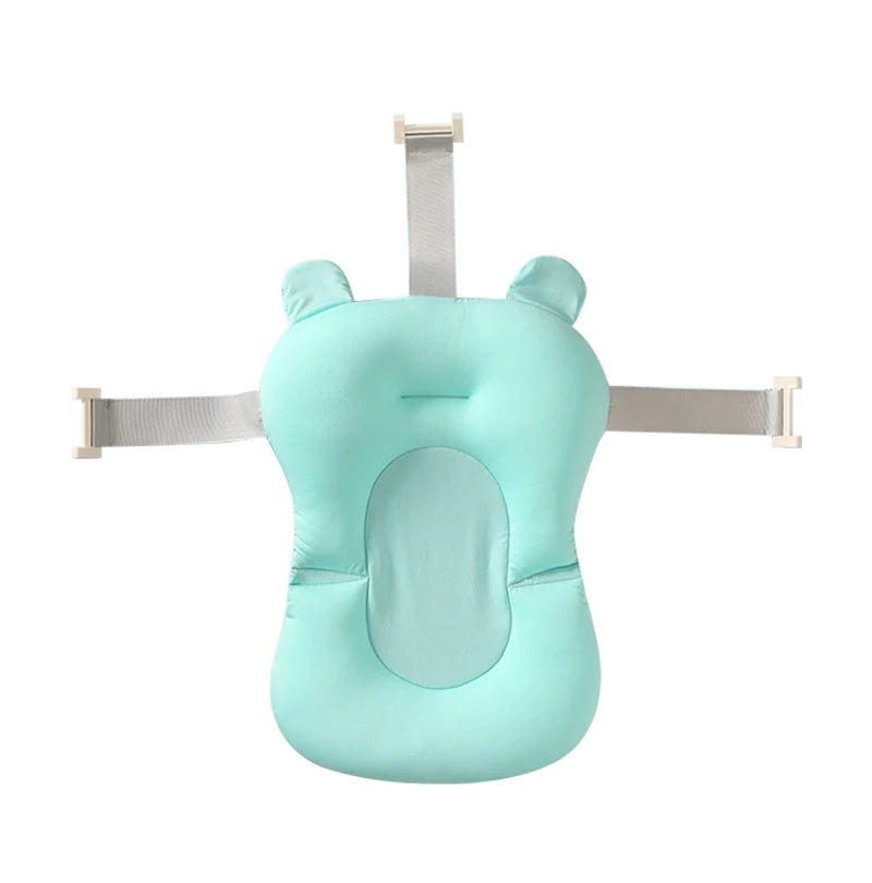 Cozy Comfort: Foldable Baby Bath Seat Support Mat with Anti-Slip Design for Safe and Relaxing Bathtime! - The Little Big Store