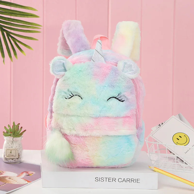 Unicorn Dreams: Magical Plush Fur Backpacks š¦šāØ - The Little Big Store