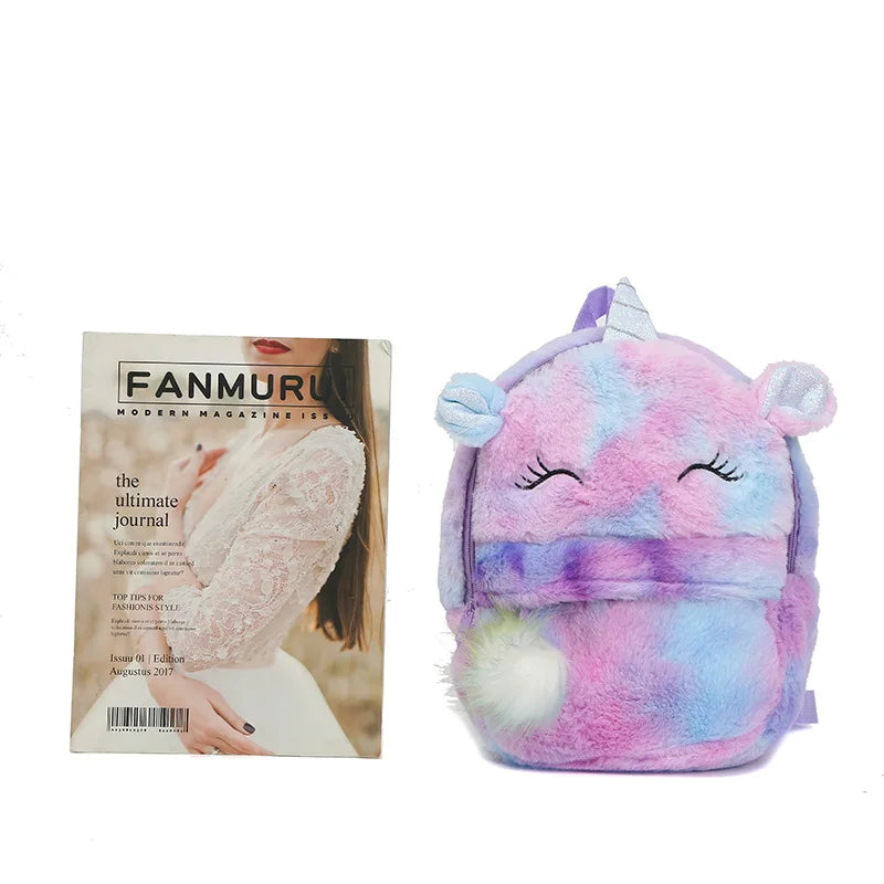 Unicorn Dreams: Magical Plush Fur Backpacks š¦šāØ - The Little Big Store