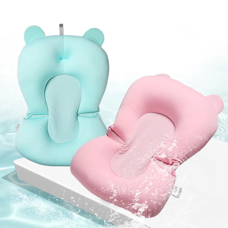 Cozy Comfort: Foldable Baby Bath Seat Support Mat with Anti-Slip Design for Safe and Relaxing Bathtime! - The Little Big Store