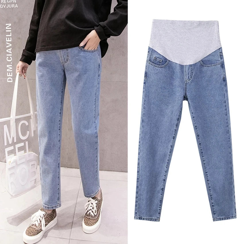 š Step into comfort and style with our Pregnancy Abdominal Jeans! š¤°š - The Little Big Store